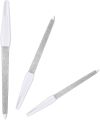 Nail File Metal Nail Filler Plastic Long Handle Nail Buffer Filler Nail Care Manicure And Pedicure Tools (white) Nail Filer For Professional & Home Use. 