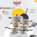 Domestic WONDERCHEF Nonstick Gift Set - 19 PCs | Marble Coating M-304 | Imported Nonstick Material in Random Colors. 