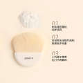 ZENN.TH makeup mini portable travel soft hair blusher face repair highlight eye shadow powder brush set. 