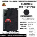 XIAOMI MI 10T / 10T PRO FULL BACK 360 PREMIUM Protection Skin / Wrap-3D MATRIX. 