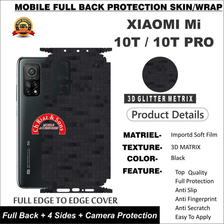 XIAOMI MI 10T / 10T PRO FULL BACK 360 PREMIUM Protection Skin / Wrap-3D MATRIX