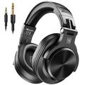 OneOdio A70 Bluetooth Over Ear Headphones with 72H Playtime, Hi-Res Audio, 3.5mm/6.35mm Wired Jack, Soft Memory Earcups for Studio, DJ, Mixing, Computer, Laptop, Tablet, Black. 