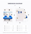 Original TOMZN 2P DC 1000V MCB 125A Circuit breaker FOR PV System C curve Battery Main Switch. 