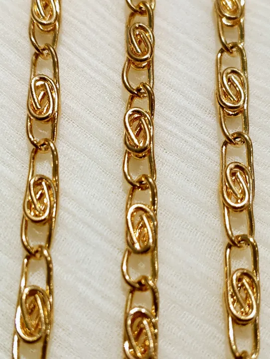 115%20cm%20/45%20Inches%20Chain%20for%20Crafting,%20Handmade%20Jewelry%20Making,%20DIY%20%7C%20KC%20Gold-Plated%20Swirl%20Link%20%7C%20Purse%20Clutches%20Cross%20Body%20Bags%20Chain%20-%20Image%204