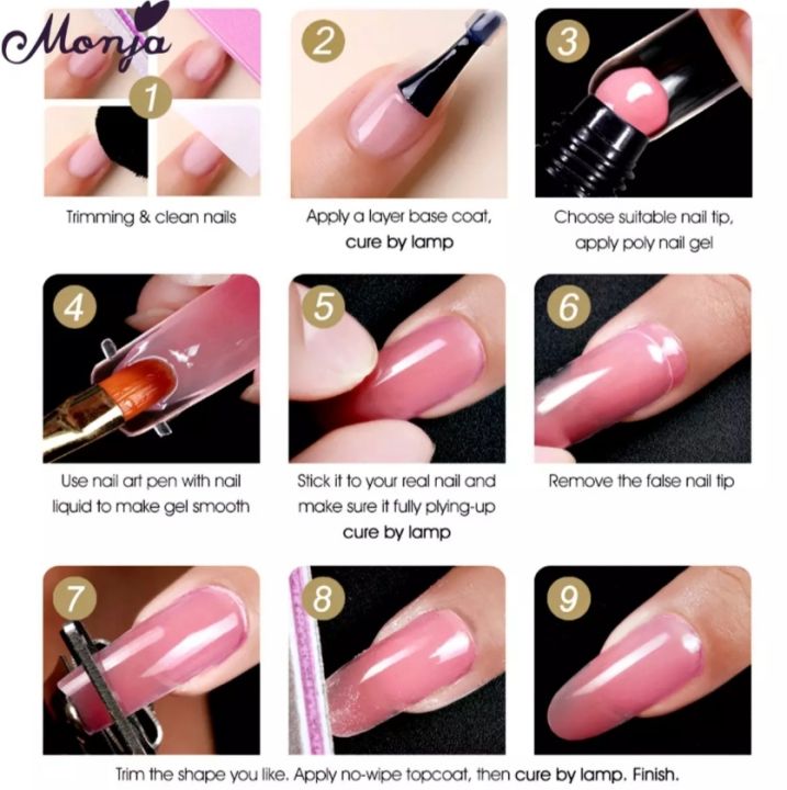 Beautious%208Pcs/Set%20Nail%20Art%20UV%20Quick%20Extension%20Nail%20Kit%20Glitter%20Poly%20UV%20Builder%20Gel%20Nail%20Tip%20Color%20Nail%20Tip%20French%20Nail%20Tip%20Form%20DIY%20Manicure%20Tool%20Set%20-%20Image%208