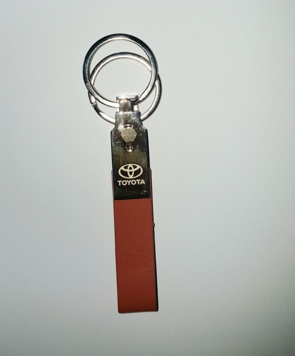 TOYOTA%20Car%20Key%20Chain%20Leather%20(1%20Piece)%20Key%20Chain%20for%20Toyota%20Vehicles%20with%20Embossed%20Toyota%20Logo%20-%20Image%202
