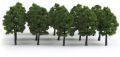 Scale Trees Diorama Models Model Train Scenery Architecture Trees -12pcs -6CM (Dark Green). 