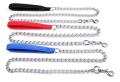 Pet Nylon Handle with Chain 6 ft x 2.5 mm Extra Fine Chain Dog Lead with Nylon Handle Chain Leash with Nylon Handle Heavy Duty Metal Chain Leads NC625. 