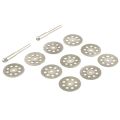 10 Pcs 22mm Diamond Cutting Disc Saw Blade Mill Sheet & 7 Pcs HSS Circular Wood Cutting Saw Blade Discs Mandrel Drill for Rotary Tool. 