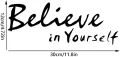 WallsArt Store Believe in Yourself Quote Mirror Decal, Inspirational Quotes Stickers Positive Wall Sayings Motivational Wall Words Peel and Stick Letters Decor for Bedroom, Classroom, Office Gifts. 