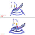 3 in 1 Portable Infant Bouncer Seat & Rocker For Baby, Kids & Toddlers Baby Boys & Girls Infant Carry Cot Seat With Calming Vibration Toy Adjustable & Recline Rocker To Seat Folds For Portability & Storage, Easy To Carry (ASSORTED COLORS). 