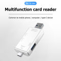 6 in 1 USB 3.0 OTG Card Reader for Secure Digital/TF Cardreaders Splitter Adapter for Mobile Phone Computer. 