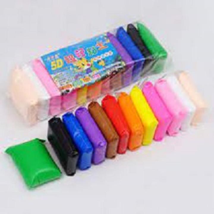 Polymer Clay, Dasiter 12 Color Air Dry Clay Super Light DIY Modelling Clay Soft Sticky