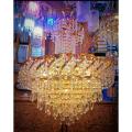 New chandelier 10 Light Crystal Fanoos For Ceiling light use for home. 