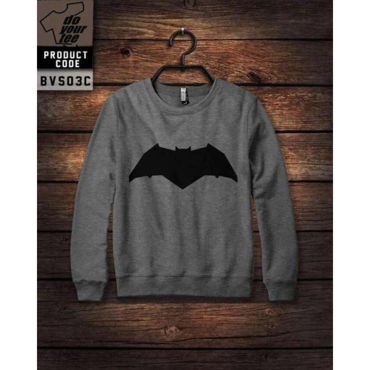 CLOTHING GARMENTS    11.11 Grey batman Printed Sweat Shirt For Women 133
