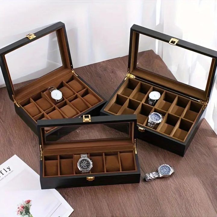 6%20Slots%2012%20Slots%20Luxury%20Wooden%20Watch%20Boxes%20Watches%20Display%20Case%20Jewelry%20Holder%20Storage%20Organizer%20-%20Image%202