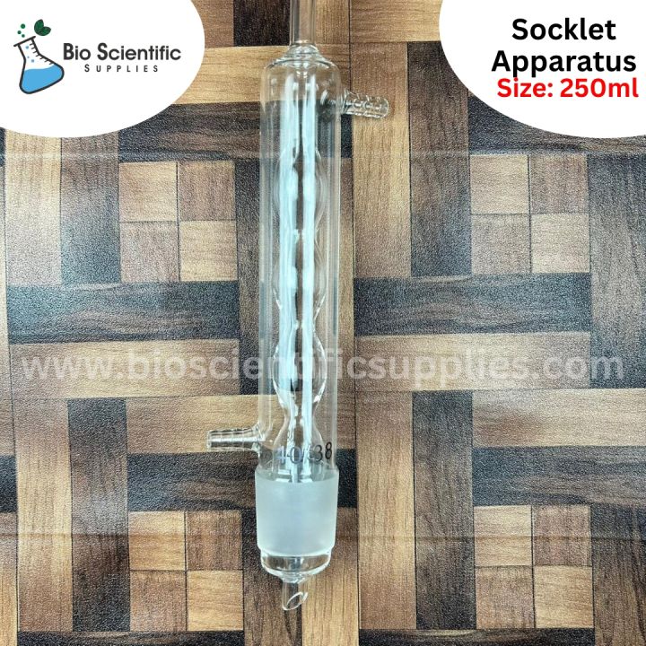 NORMAX%20250ml%20Soxhlet%20Extractor%20Kit%20Soxhlet%20Extraction%20Apparatus%20with%2040/38%20Graham%20Condenser,%20Flat%20Bottom%20Flask%2024/29%20Joint,%20Extractor%20Tube%20Lab%20Glassware,%20Soxhlet%20Apparatus,%20%20Soxhlet%20Extraction%20Tube%20-%20Image%206