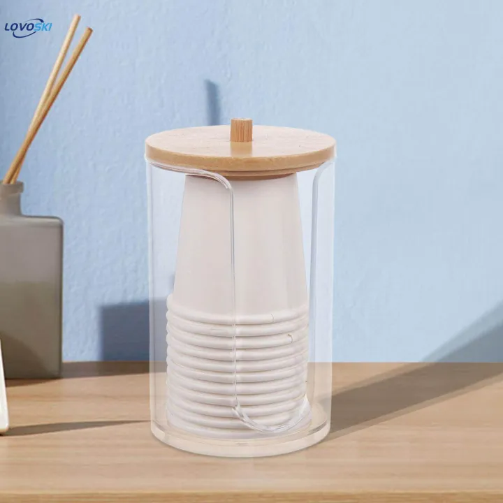 Bathroom%20Cup%20Dispenser,%20Swab%20Ball%20Pad%20Holder,%20Multifunctional,%20Reusable,%20Bathroom%20Storage%20Organizer,%20Storage%20Rack%20for%20Desktop%20Counter%20-%20Image%206