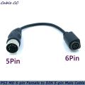 PS2 MD 6-Pin Female To DIN 5-Pin Male Cable 0.15M PS2 Keyboard And Mouse Transmission Cable 15Cm. 