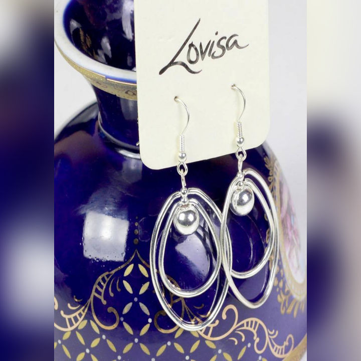 Lovisa Silver Drop Earring Fashion Jewelry For Girls, Women, Her - High Quality