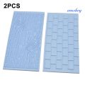 emoboy 2Pcs Wall Brick Wood Grain Design Fondant Baking Mold DIY Cake Decorating Tools. 