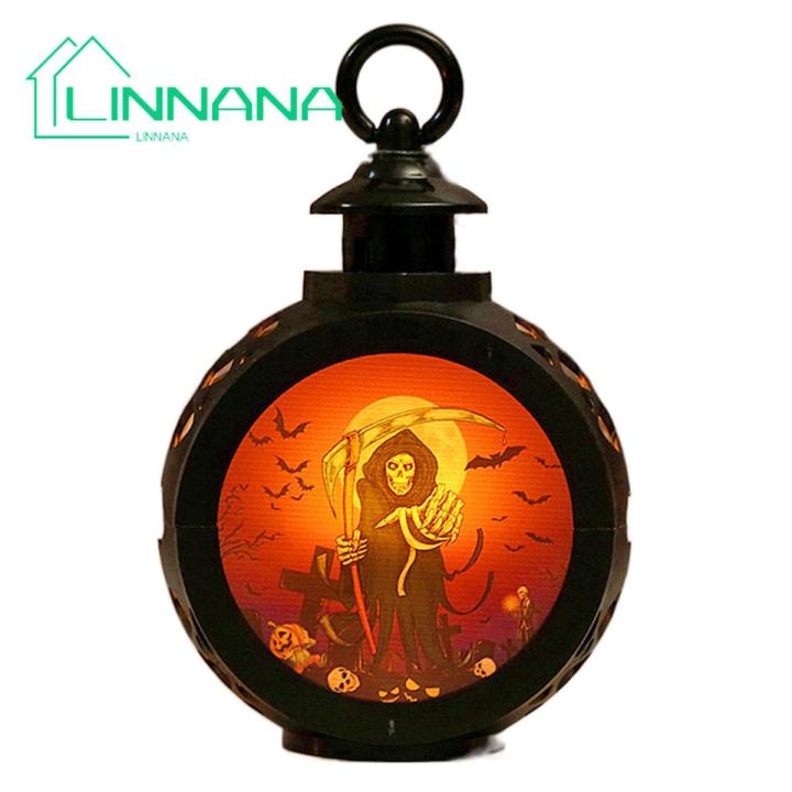 Pumpkin Lamp Soft Light Halloween Pumpkin Witch Ghost LED Light