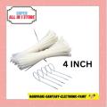 Cable Tie 4 Inch | Nylon Cable Zip Tie Bag | Heavy Duty Cable Management | White Color | 100 Pieces Per Bag | Strong Nylon Zip Ties for Organizing Wires and Cables | Durable & Versatile Zip Ties for Home, Office, and Industrial Use | Best Quality Cable Ti. 