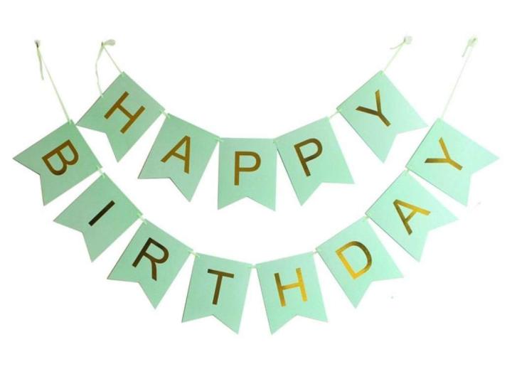 Happy Birthday Banner Available In All Colours -Birthday & Party Supplies- Birthday Banner -Home Decoration