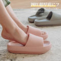【<READY STOCK> Japanese Muffin Thick Bottom Increased Cool Slippers Bathroom Bath Bedroom Non-slip Soft bottom Indoor Anti-slip Massage Shoes For men and women. 