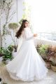 MUSHIF 3Pc Stitched Shiffon Maxi - Two Layers Border Long Flare Maxi - Frock For Girls and Women.. 