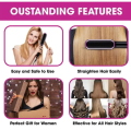 Hair Straightening Brush For Girls Electric Hair Straightener Curler Heating Styling Comb Straightening and Curling Hair 2 in 1 Styling Tool Three-minute styling straight hair comb. 