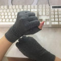 Compression Glove For Rheumatoid, Osteoarthritis - Heat Hand Gloves For Computer Typing, Arthritic Joint Pain Relief, Carpal Tunnel - Men, Women (1 Pair) (L). 
