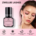 ZWELLBE Lash Clusters Glue 8ml Black Eyelash Glue for DIY Lash Extensions Long-Lasting Waterproof No Irritation Makeup Tool. 