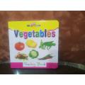 Kids First Learning Hard Board Book Vegetable names Pack of 1. 