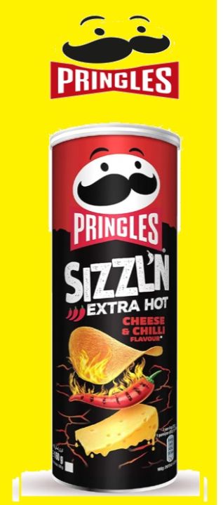 Pringles SizzlN Extra Hot BBQ Flavor 160 g ( Imported )
