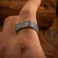 Irish Crazy Celtic Knot Square Vintage Ring Men||||||||||||'s Fashion Punk Hip Hop Jewelry Gift. 