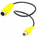 7 Pin S-Video Mini Din Male to RCA Female Cable Adapter / 7-pin S-Video to Composite RCA Cable. 