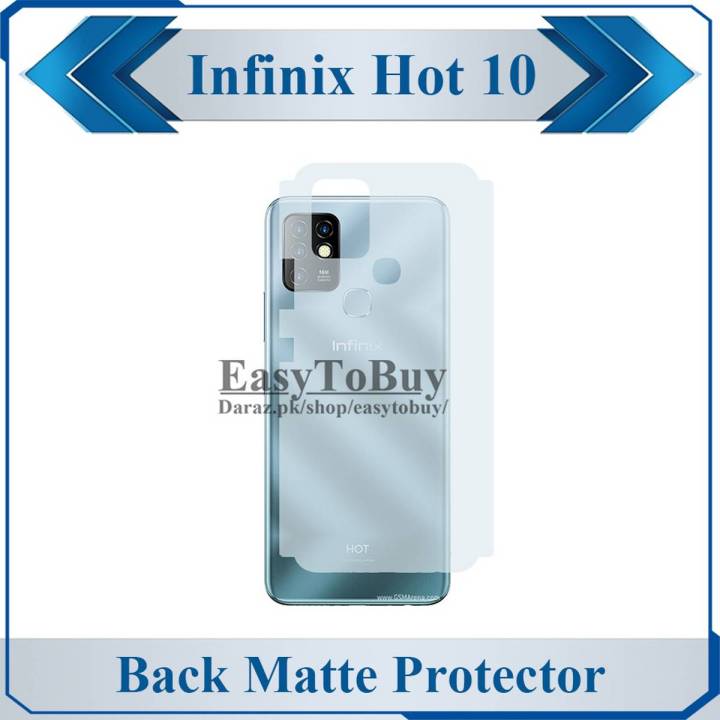 Infinix Hot 10 Back Matte Protector Soft Skin Sheet Soft Film Protector For Infinix Hot 10