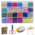 Creative Sting Multicolor Beads Jewelry Activity Set With Earing Stopper and Necklace Accessories. 