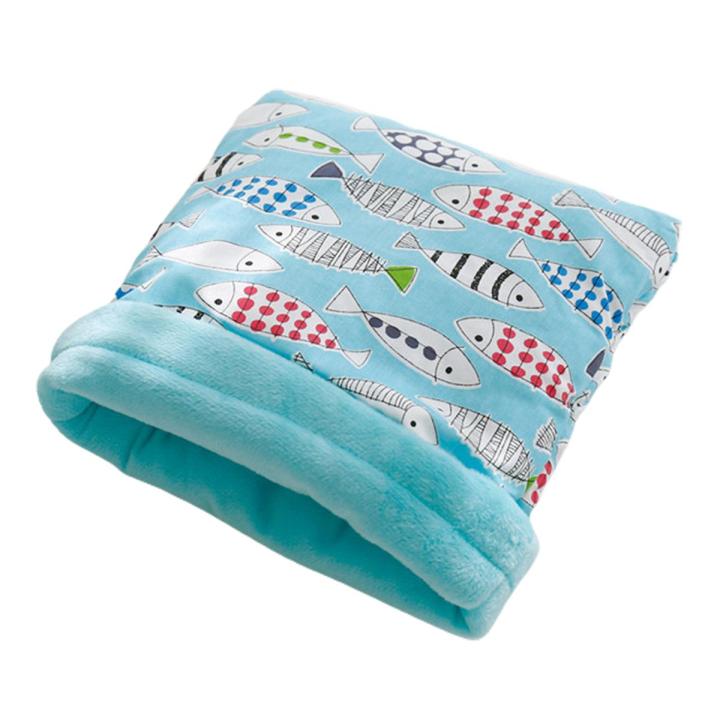 Hamster Sleep Pouch Keep Warm Thick Printing Pattern Small Pets Sleeping Pouch Bed Pet Supplies