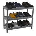 Plastic Shoe Rack Kitchen Stand Lightweight Shoe Organizer Entryway Hallway Closet Brown. 