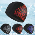 Men Swimming Cap Anti-UV Elastic Ear Protection Swimming Cap. 