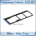 Samsung Galaxy A32 4G SIM Tray Sim Jacket Sim Slot Sim Door For Samsung Galaxy A32 4G - Blue. 