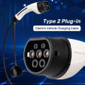 Convitex Electric Car EV Charging Cable Type 2 for New Energy Vehicle with Adjustable Current 8 to 16A and Portable Bag 5M. 
