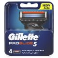 Gillette Fusion Proglide Manual System Shaving Razor Carts 4s. 
