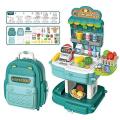 2 in 1 School Bag Shopkeeper Set for Kids Kitchen Supermarket Play Set Toy for Girls Pretend Play  FOR GIFT. 