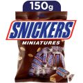 Snickers Miniatures Chocolate 150 gram Pouch (15 Bites in Pouch). 