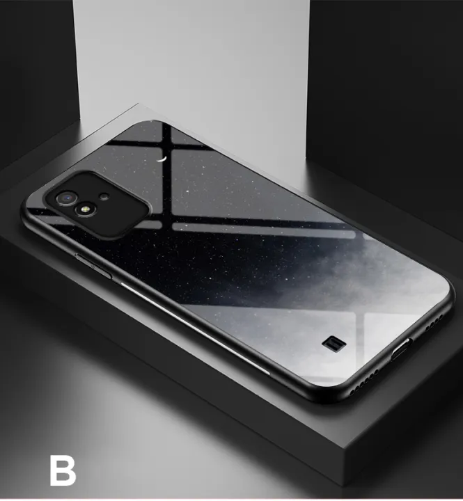 iCaseCover%20for%20Realme%20Narzo%2050i%20Shockproof%20Starry%20Colorful%20Tempered%20Glass%20Back%20Soft%20Silicone%20Edge%20Case%20Cover%20-%20Image%202