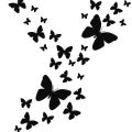 Pack of 30 Wooden Butterflies for Your Kids Bedroom Wall Decoration. 