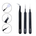 6PCS 3D Printer Accessories Tweezers Tool Anti-Static Stainless Steel Precision Tweezers Model Repair Tools Filament Cleaning. 